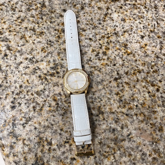 Guess white rhinestone watch - Picture 2 of 7